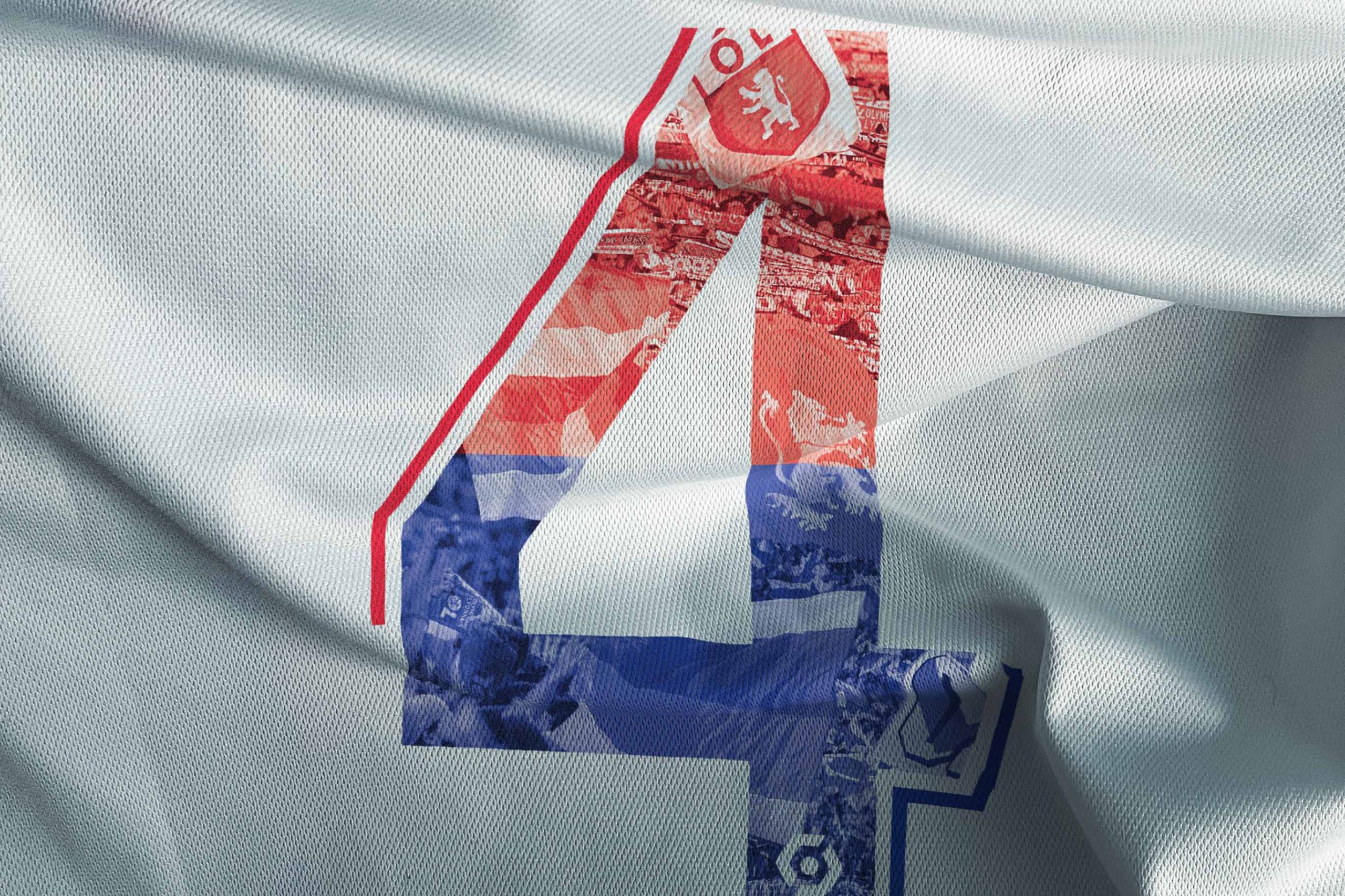 Flocage OL-Monaco Numéro 4