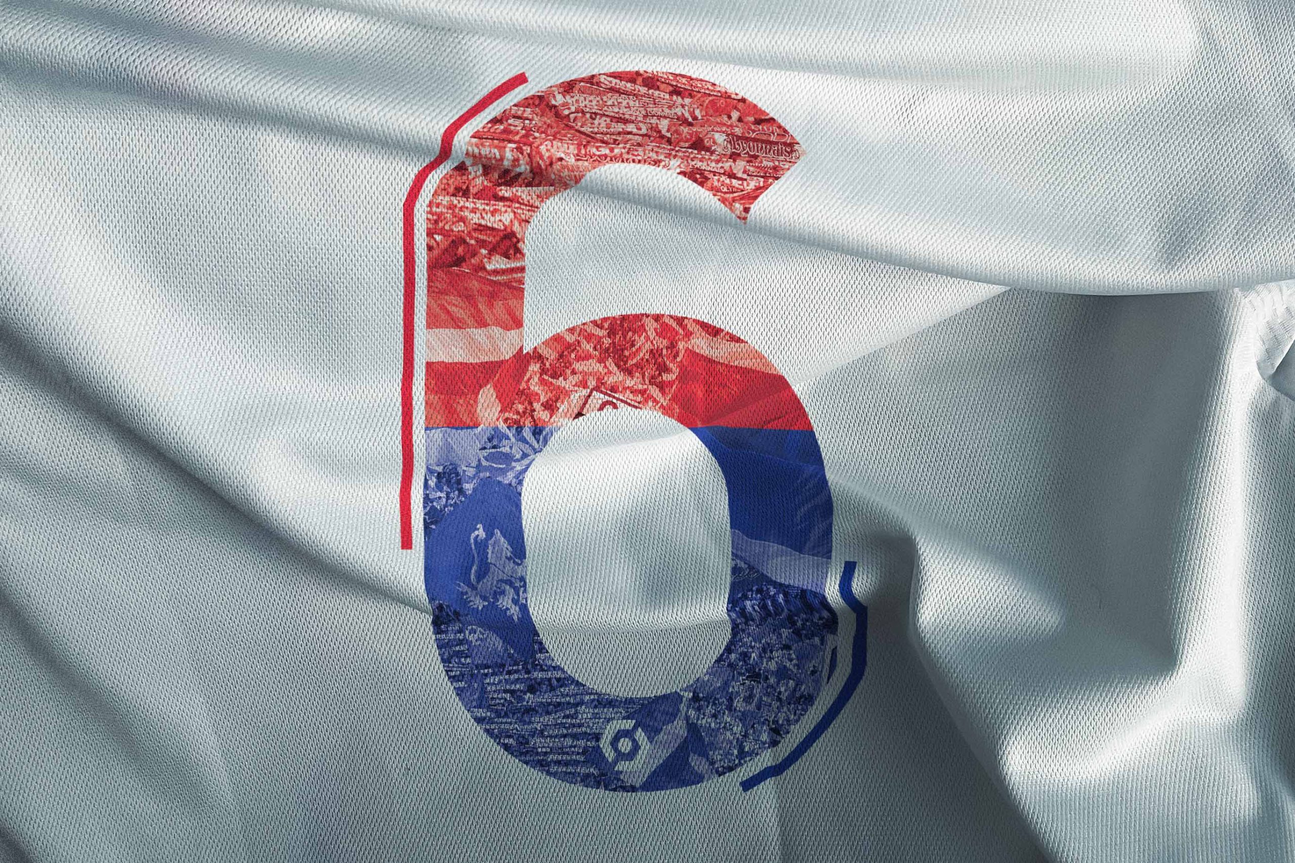 Flocage OL-Monaco Numéro 6