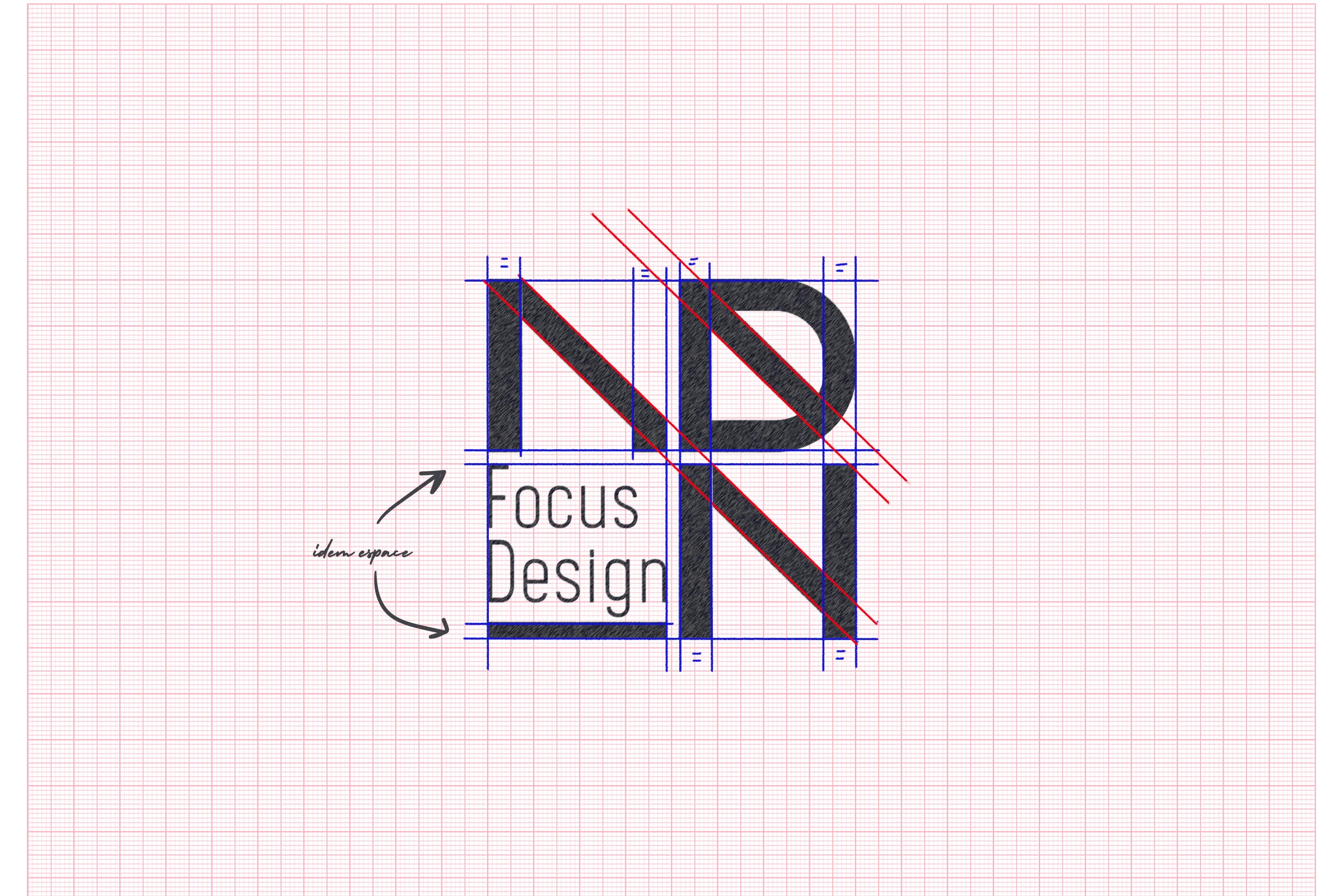 ADN logotype croquis